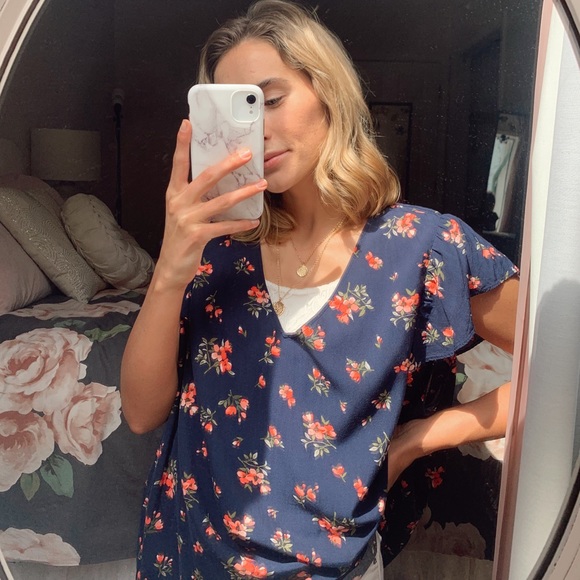 Floral Blouse - Old Navy - XXL - Picture 2 of 6